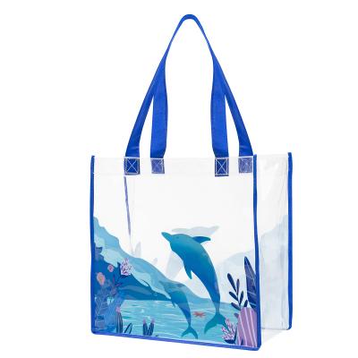 Custom Full Color Clear Vinyl Tote - product view 2