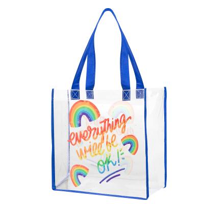 Custom Full Color Clear Vinyl Tote - product view 4