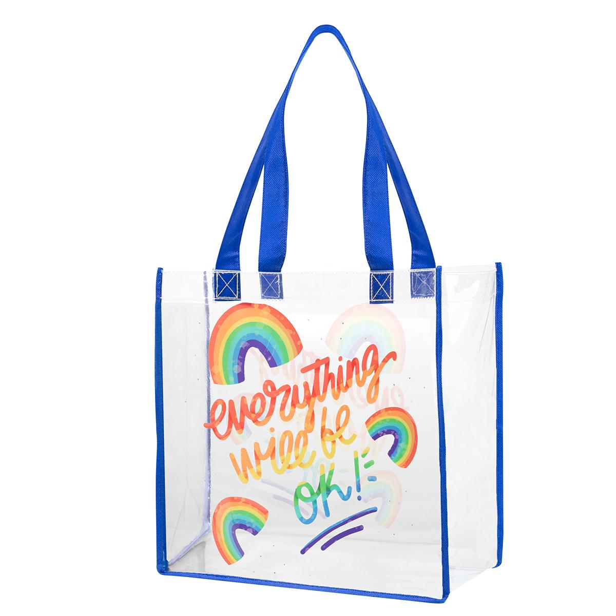 Custom Full Color Clear Vinyl Tote - product view 5