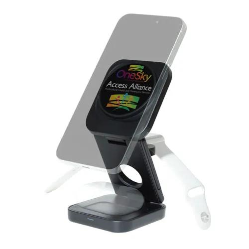AMPSTATION 3-in-1 15W Wireless Charging Station - product view 4