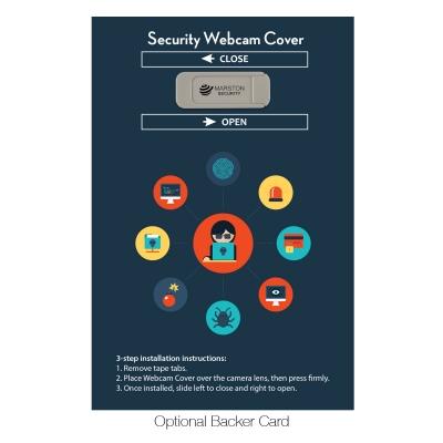 Security Webcam Cover With Backer Card - product view 3