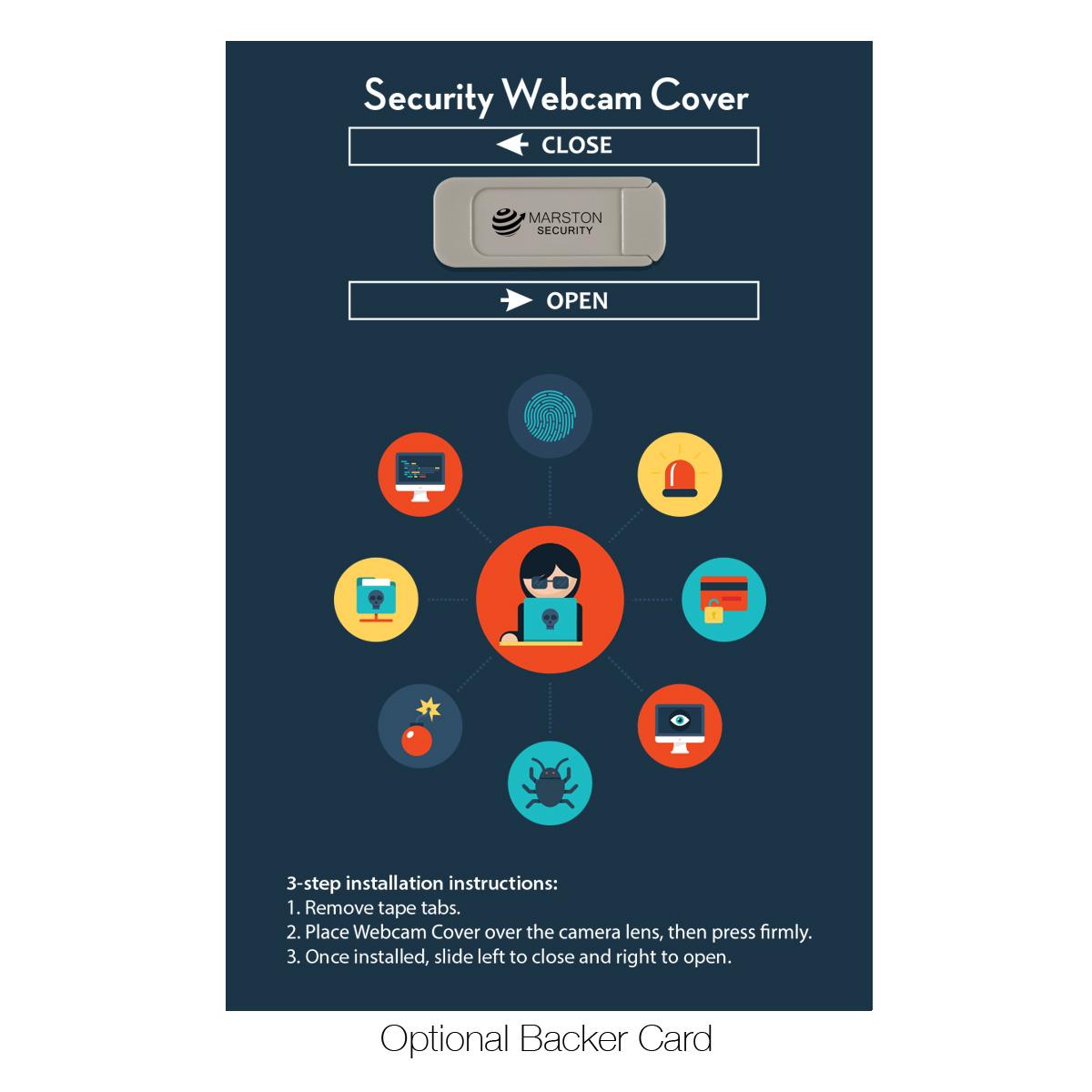 Security Webcam Cover With Backer Card - product view 4