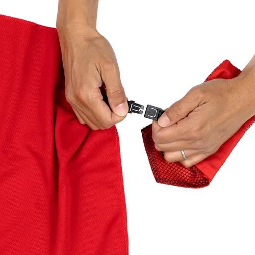 Cool-n-Go Full Size Cooling Towel in Carabiner Pouch - product view 10