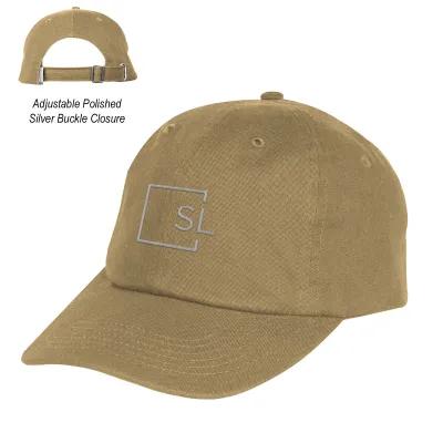 Baseball Cap Cotton Twill Buckle Closure Unstructured