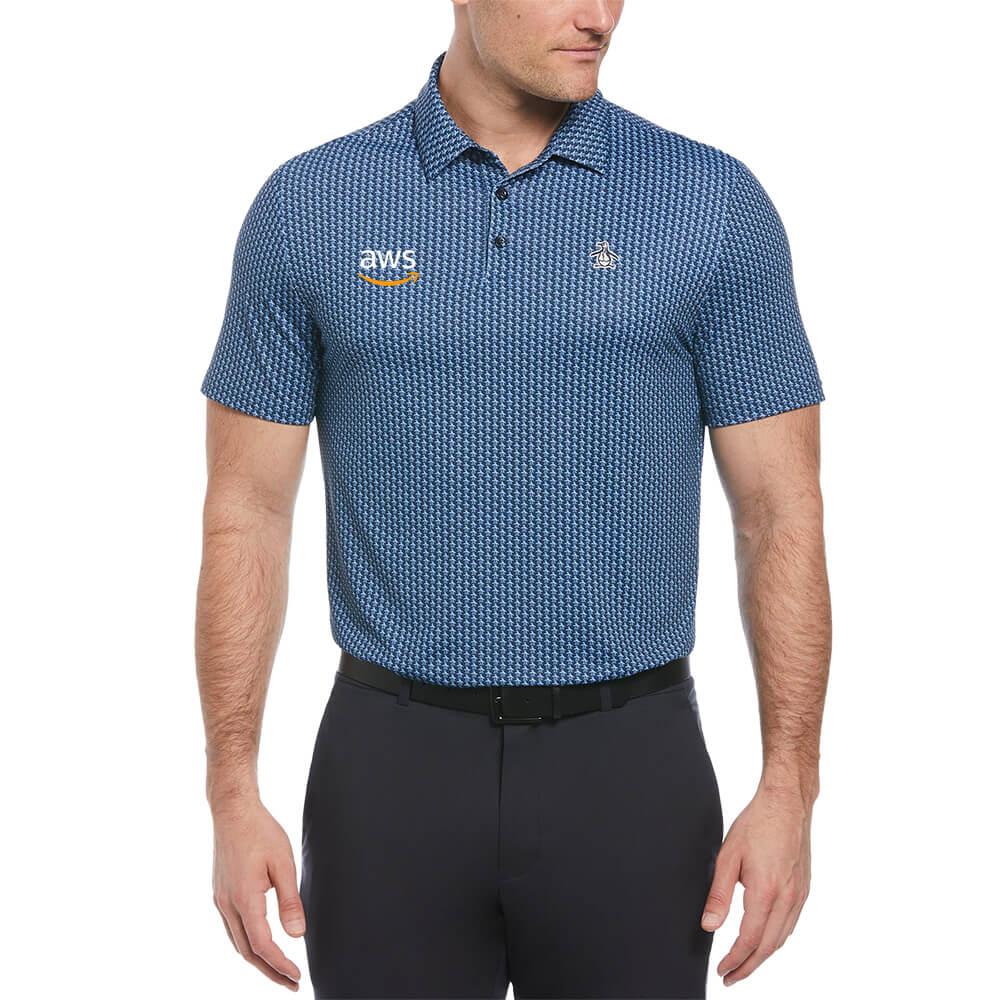 Penguin All-Over-Pete Printed Men's Polo - product view 4