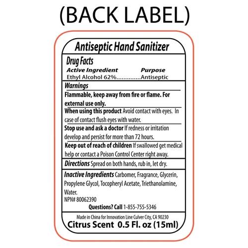 Connect 0.5 oz Compact Hand Sanitizer Antibacterial Gel - product view 12