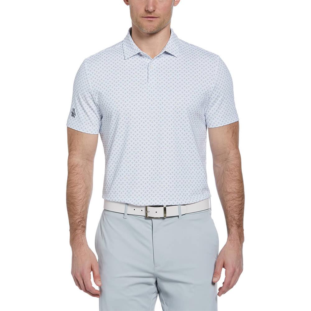 Retro Geo Print Men's Polo - product view 3