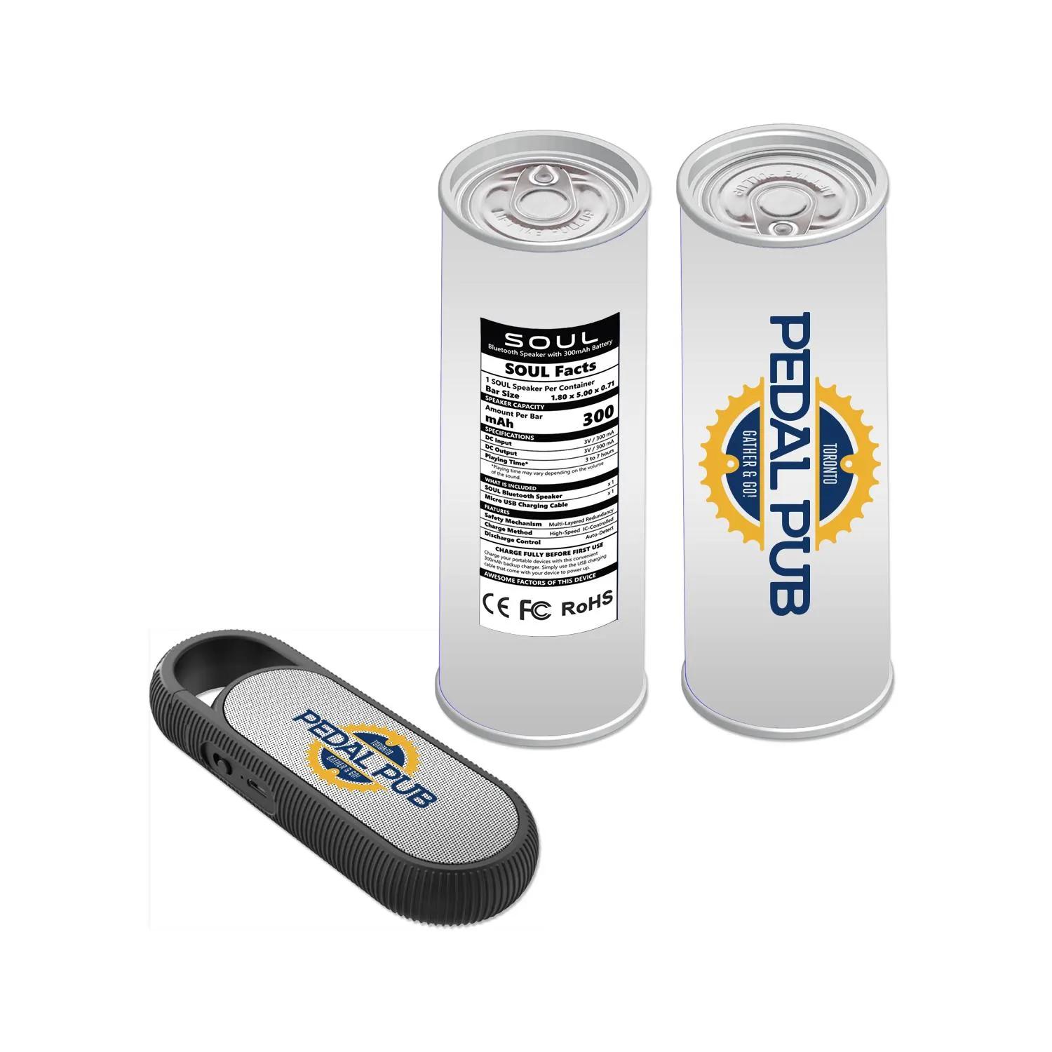 Bluetooth Speaker Portable with Clip Attachment - 5 x 1 3/4 in