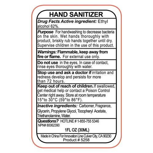 1.0 oz Compact Hand Sanitizer Antibacterial Gel - product view 7