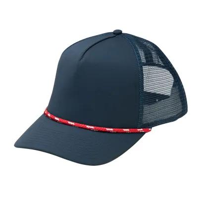Baseball Cap Performance Mesh Back Rope 5 Panel - product view 2