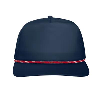 Baseball Cap Performance Mesh Back Rope 5 Panel - product view 4