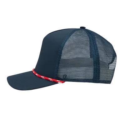 Baseball Cap Performance Mesh Back Rope 5 Panel - product view 5