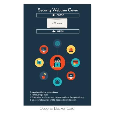 Slider Webcam Cover With Backer Card - product view 3
