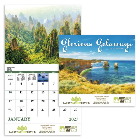 Glorious Getaways - Stapled Calendar - product view 1
