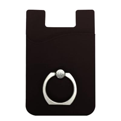 Silicone Phone Wallet With Ring - product view 2