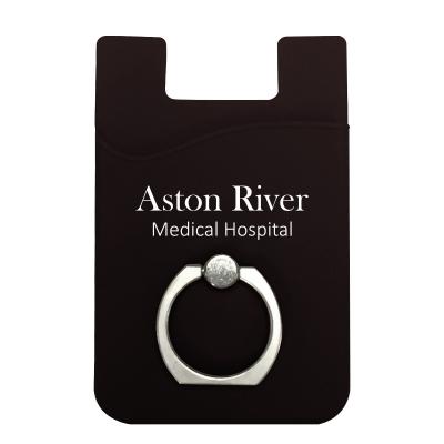 Silicone Phone Wallet With Ring - product view 3