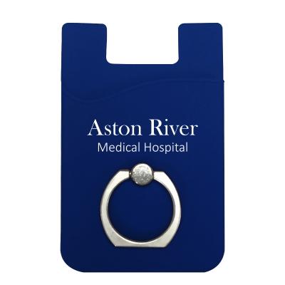 Silicone Phone Wallet With Ring - product view 5