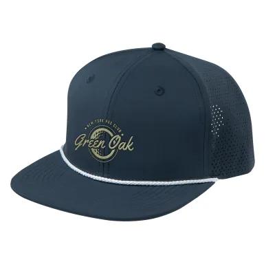 Baseball Cap Polyester Water-Resistant Rope Accent