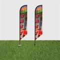 DisplaySplash 13' Single-Sided Custom Feather Flag - product view 3