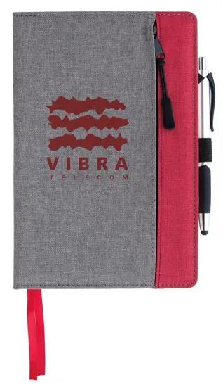 Front Zip Pocket Journal - product view 1