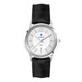 Watch Silver Case Silver Dial Leather Strap - 22mm