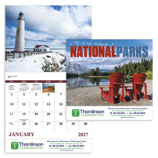 Canadian National Parks - Stapled Calendar - product view 1