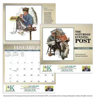 Triumph® Calendars The Saturday Evening Post Illustrations by Norman Rockwell Calendar - product view 2