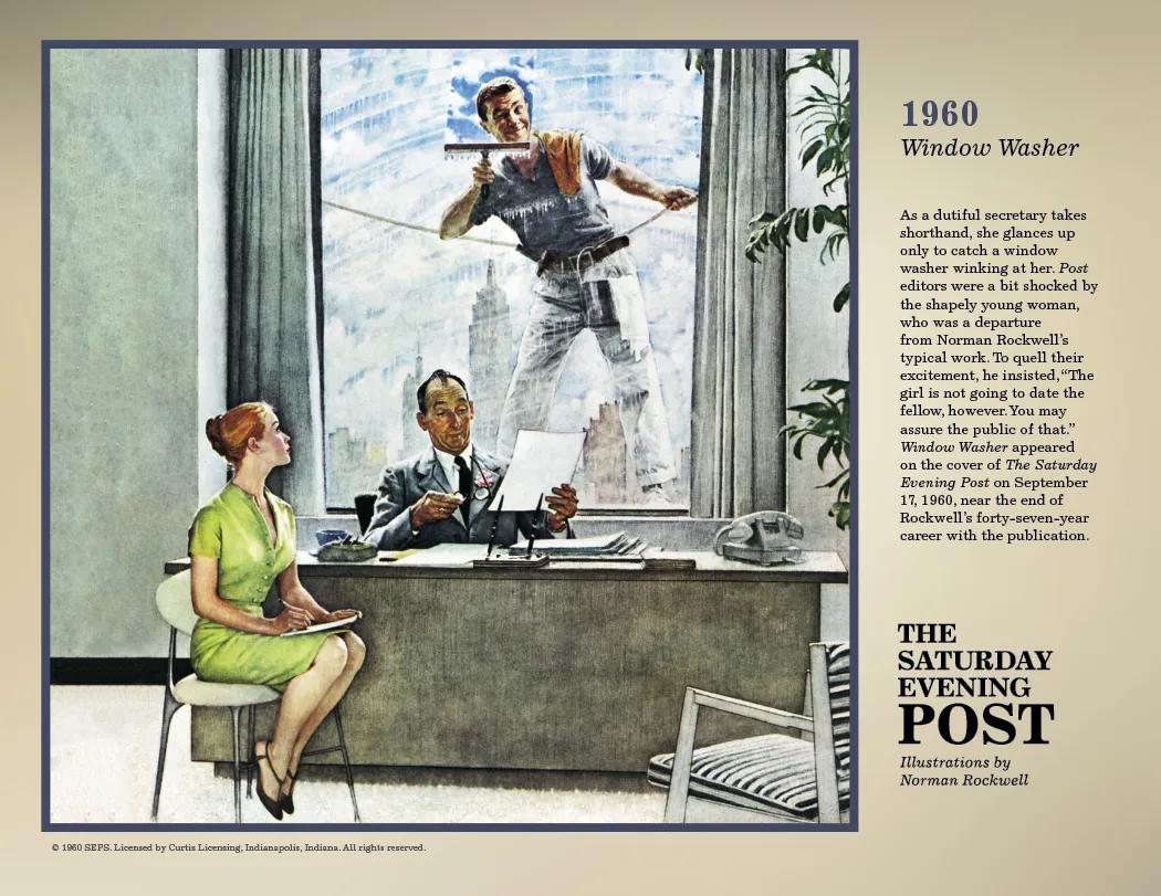 Norman Rockwell Saturday Evening Post Wall Calendar FSC - 18.5 x 11 in - product view 26