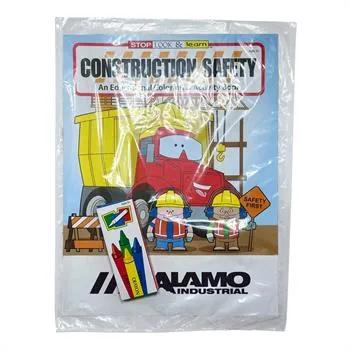 Construction Safety Coloring Book with Crayons FSC