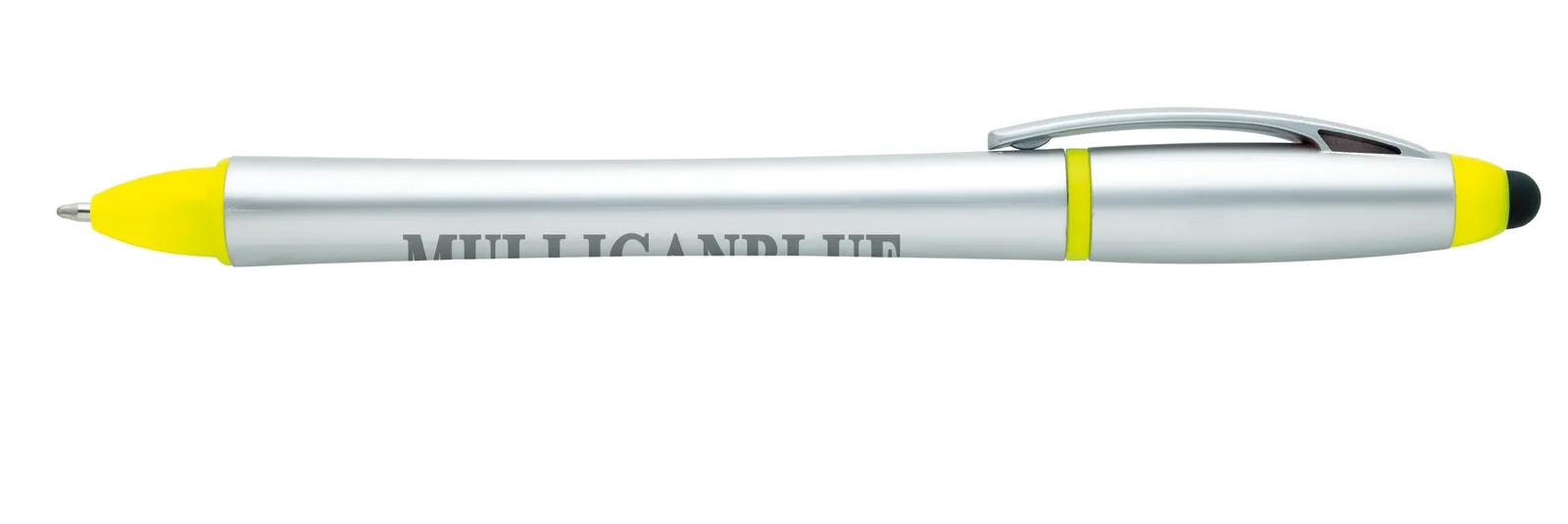 Stylus Pen Highlighter Combo Recycled ABS Twist Action - 5.875 in - product view 8
