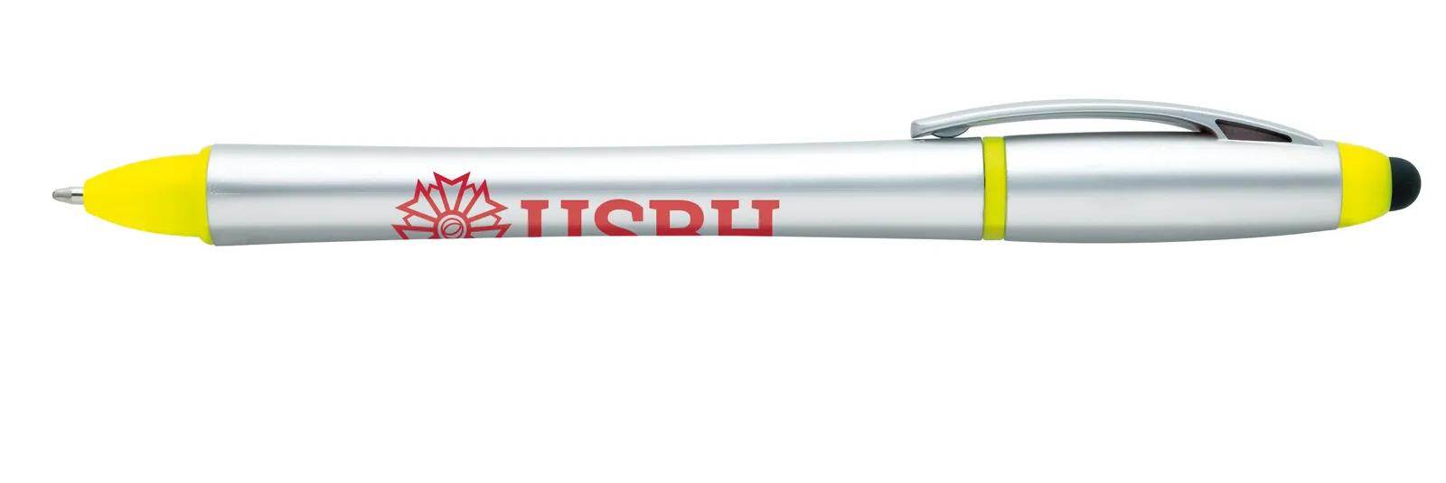 Stylus Pen Highlighter Combo Recycled ABS Twist Action - 5.875 in - product view 10