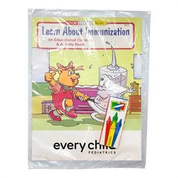 Immunization Coloring Book with Crayons FSC - 8 x 10.5 in