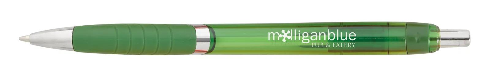 Pen Chrome Accents Translucent Barrel Textured Grip - 5.6 in - product view 12