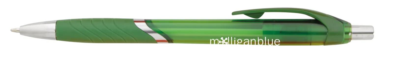 Pen Chrome Accents Translucent Barrel Textured Grip - 5.6 in - product view 13