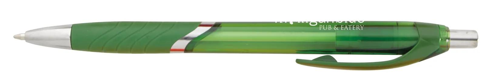 Pen Chrome Accents Translucent Barrel Textured Grip - 5.6 in - product view 14