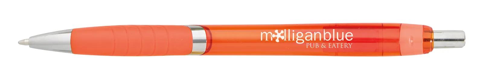 Pen Chrome Accents Translucent Barrel Textured Grip - 5.6 in - product view 15