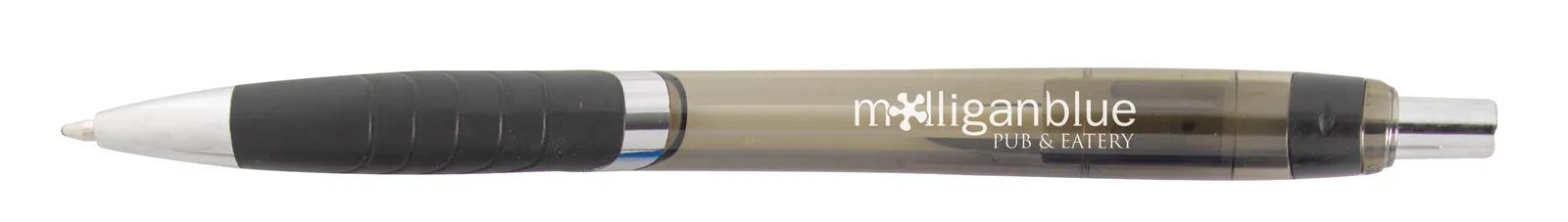 Pen Chrome Accents Translucent Barrel Textured Grip - 5.6 in - product view 30