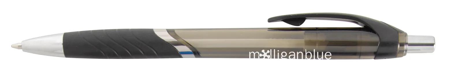 Pen Chrome Accents Translucent Barrel Textured Grip - 5.6 in - product view 31