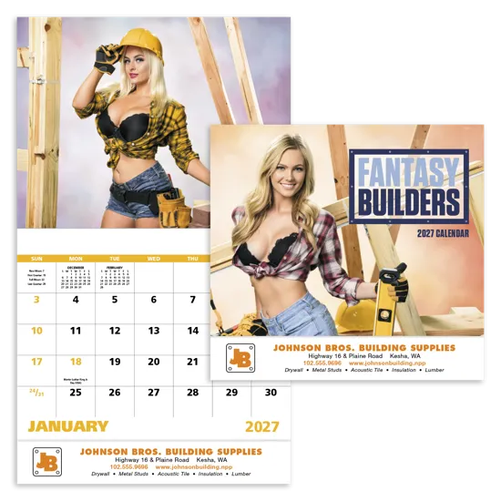 Fantasy Builders - Stapled Calendar - product view 1