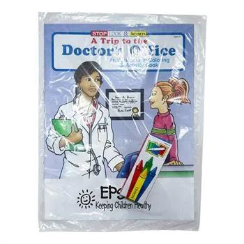 Doctor Visit Coloring Book with Crayons FSC - 8 x 10.5 in