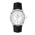 Dress Watch Steel Silver Case Leather Strap - 43mm