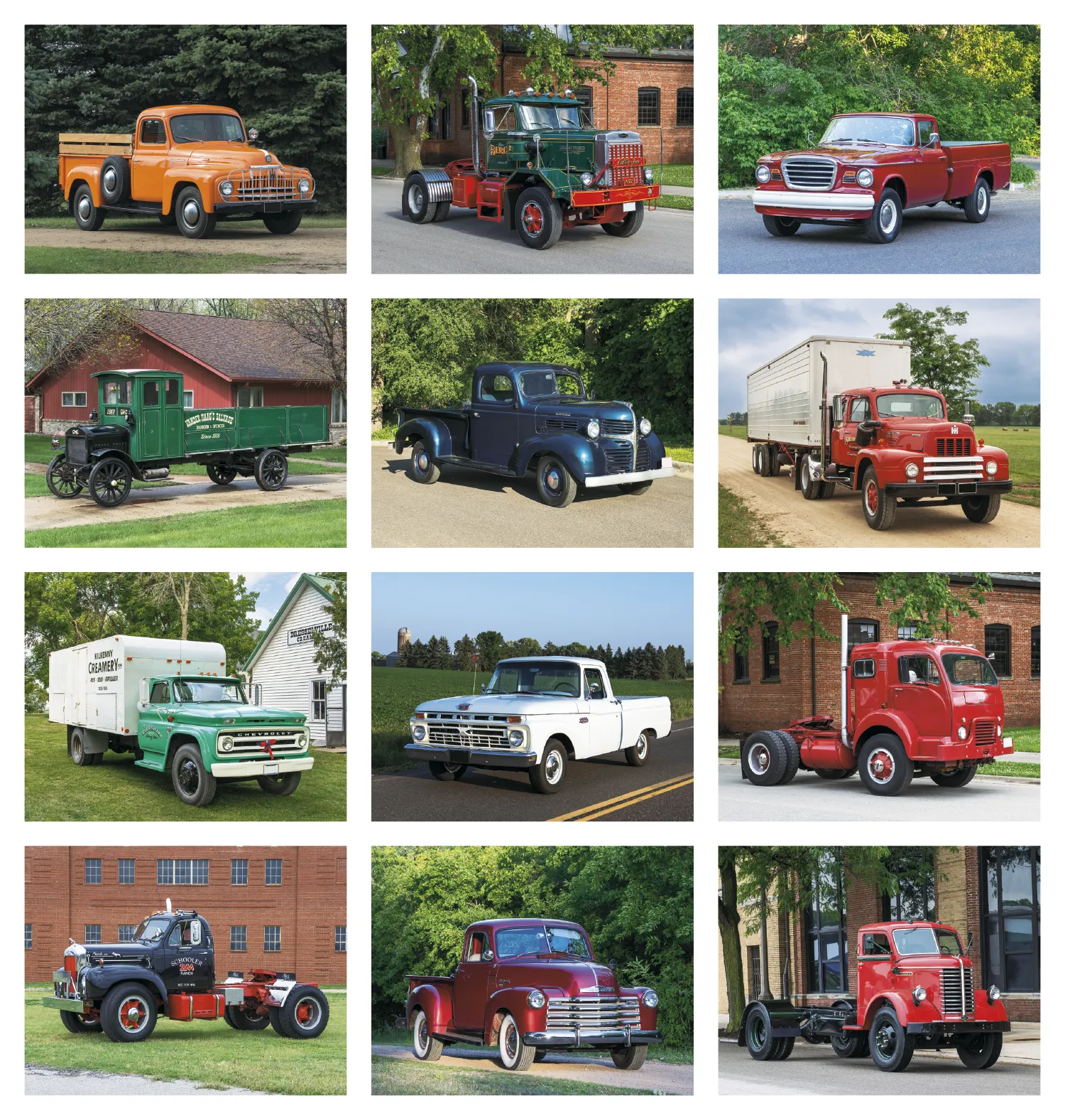 Treasured Trucks Wall Calendar Stapled FSC Paper - 19 x 11 in - product view 22