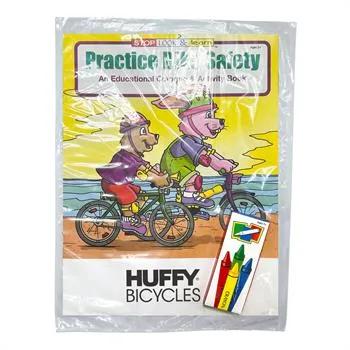 Bike Safety Coloring Book with Crayons FSC - 8 x 10.5 in
