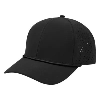 Baseball Cap Water-Resistant Rope 6 Panel Perforated (One Size) - product view 3