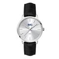 Ladies Watch Silver Metal Case Leather Strap - 30.5mm