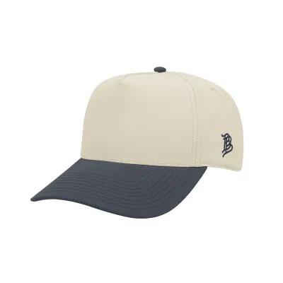 Baseball Cap Curved Two-Tone Canvas Cotton - product view 3