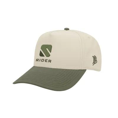 Baseball Cap Curved Two-Tone Canvas Cotton - product view 5