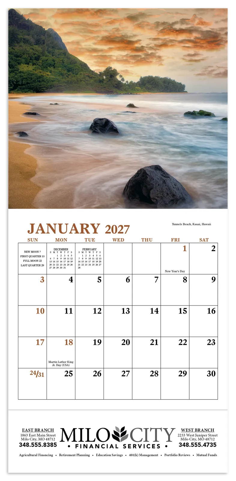 Landscapes of America - Mini Calendar in 27ad - product view 3