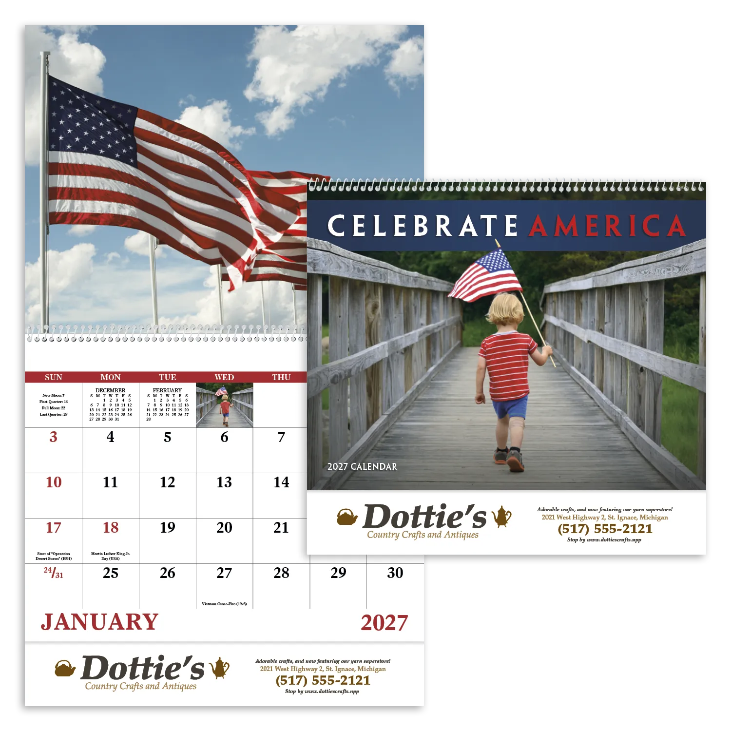 Celebrate America - Spiral Calendar in 27ad - product view 1