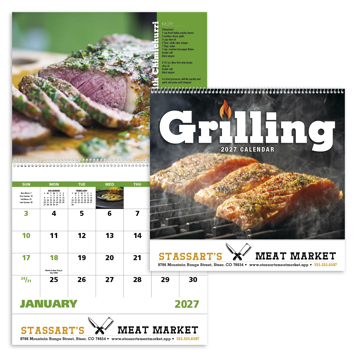 Grilling - Spiral Calendar in 27ad - product view 1
